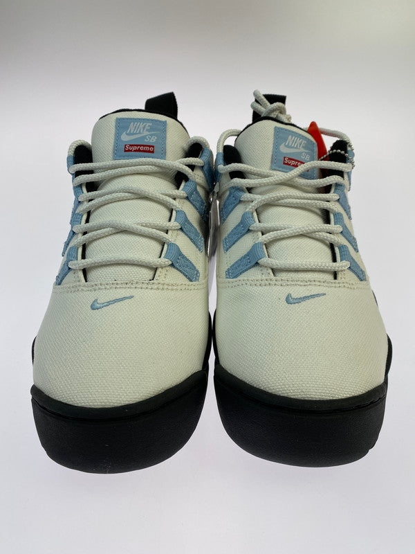 【中古美品】【メンズ】 NIKE SB ナイキエスビー ×SUPREMEF シュプリーム DARWIN LOW Q3000-100 ダーウィン ロー スニーカー靴 160-260206-jt-07-min サイズ：US 8.5 26.5cm カラー：SAIL/BOARDER BULE-BLACK 万代Net店