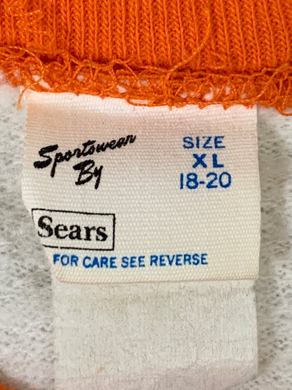 【現状渡し品】【メンズ】 SEARS シアーズ 70~80S MIAMI DOLPHINS CREW SWEAT スウェットシャツ トレーナー ヴィンテージ 146-260718-AS-15-min サイズ：XL カラー：ホワイト/オレンジ 万代Net店