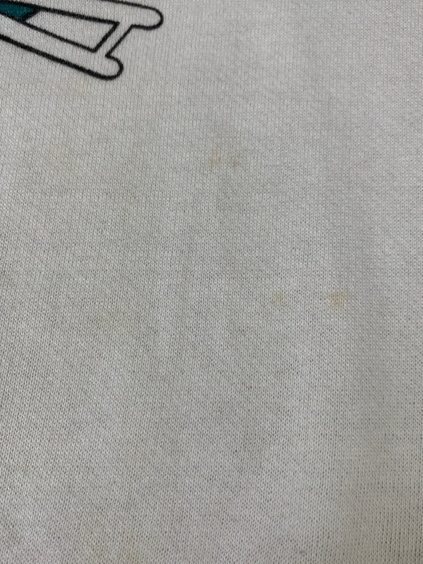 【現状渡し品】【メンズ】 SEARS シアーズ 70~80S MIAMI DOLPHINS CREW SWEAT スウェットシャツ トレーナー ヴィンテージ 146-260718-AS-15-min サイズ：XL カラー：ホワイト/オレンジ 万代Net店