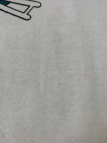 【現状渡し品】【メンズ】 SEARS シアーズ 70~80S MIAMI DOLPHINS CREW SWEAT スウェットシャツ トレーナー ヴィンテージ 146-260718-AS-15-min サイズ：XL カラー：ホワイト/オレンジ 万代Net店