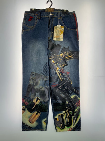 【中古品】【メンズ】 ARME GUN PAINT DENIM PANT アーミー デニムパンツ ボトムス 157-260205-yn-20-min サイズ：38 カラー：インディゴ 万代Net店
