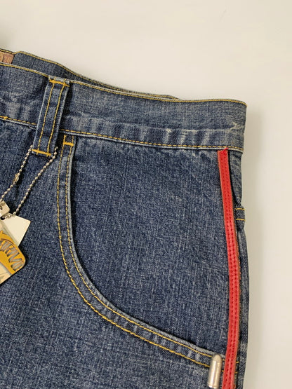 【中古品】【メンズ】 ARME GUN PAINT DENIM PANT アーミー デニムパンツ ボトムス 157-260205-yn-20-min サイズ：38 カラー：インディゴ 万代Net店