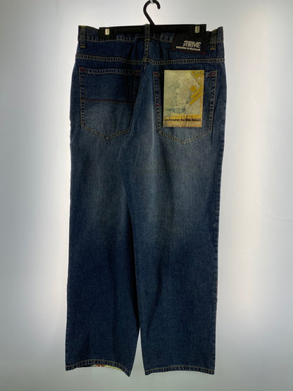 【中古品】【メンズ】 ARME GUN PAINT DENIM PANT アーミー デニムパンツ ボトムス 157-260205-yn-20-min サイズ：38 カラー：インディゴ 万代Net店