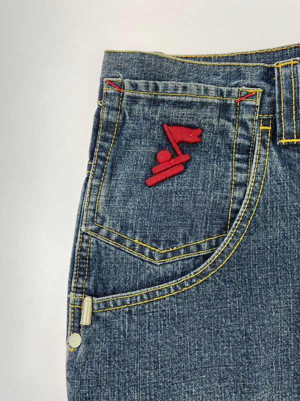 【中古品】【メンズ】 ARME GUN PAINT DENIM PANT アーミー デニムパンツ ボトムス 157-260205-yn-20-min サイズ：38 カラー：インディゴ 万代Net店