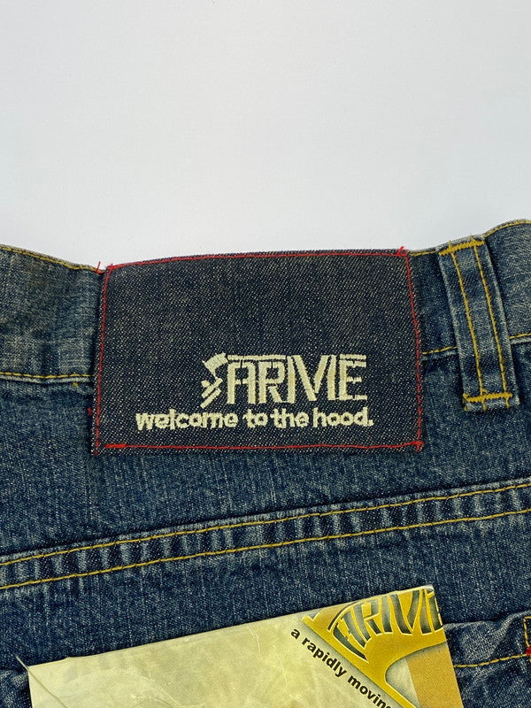 【中古品】【メンズ】 ARME GUN PAINT DENIM PANT アーミー デニムパンツ ボトムス 157-260205-yn-20-min サイズ：38 カラー：インディゴ 万代Net店