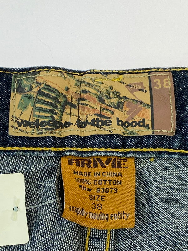 【中古品】【メンズ】 ARME GUN PAINT DENIM PANT アーミー デニムパンツ ボトムス 157-260205-yn-20-min サイズ：38 カラー：インディゴ 万代Net店