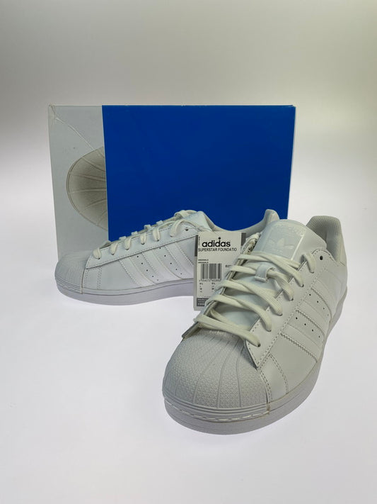 【中古美品】【メンズ】 adidas アディダス SUPERSTAR FOUNDATION B27136 スーパースター ファンデーション スニーカー 靴 161-260206-jt-10-min サイズ：US 10 28.0cm カラー：ホワイト 万代Net店
