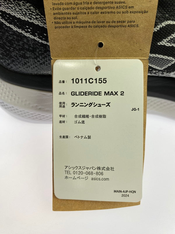 【中古美品】【メンズ】 asics アシックス GLIDERIDE MAX 2 WIDE 1011C155-001 グライドライド マックス2 ワイド スニーカー 靴 162-260206-jt-14-min サイズ：US 9 27.0cm カラー： BLACK/WHITE 万代Net店