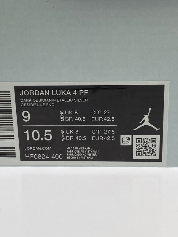 【中古美品】【メンズ】 NIKE ナイキ JORDAN LUKA 4 NAVIDOR HF0824‐400 ジョーダン ルカ４ ナビドール スニーカー 靴 160-260206-jt-08-min サイズ：US 9 27.0cm カラー：DARK OBSIDEAN/METALLIC SILVER 万代Net店