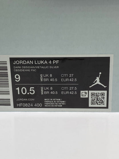 【中古美品】【メンズ】 NIKE ナイキ JORDAN LUKA 4 NAVIDOR HF0824‐400 ジョーダン ルカ４ ナビドール スニーカー 靴 160-260206-jt-08-min サイズ：US 9 27.0cm カラー：DARK OBSIDEAN/METALLIC SILVER 万代Net店
