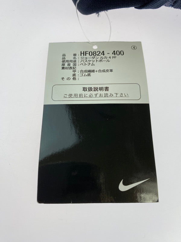 【中古美品】【メンズ】 NIKE ナイキ JORDAN LUKA 4 NAVIDOR HF0824‐400 ジョーダン ルカ４ ナビドール スニーカー 靴 160-260206-jt-08-min サイズ：US 9 27.0cm カラー：DARK OBSIDEAN/METALLIC SILVER 万代Net店