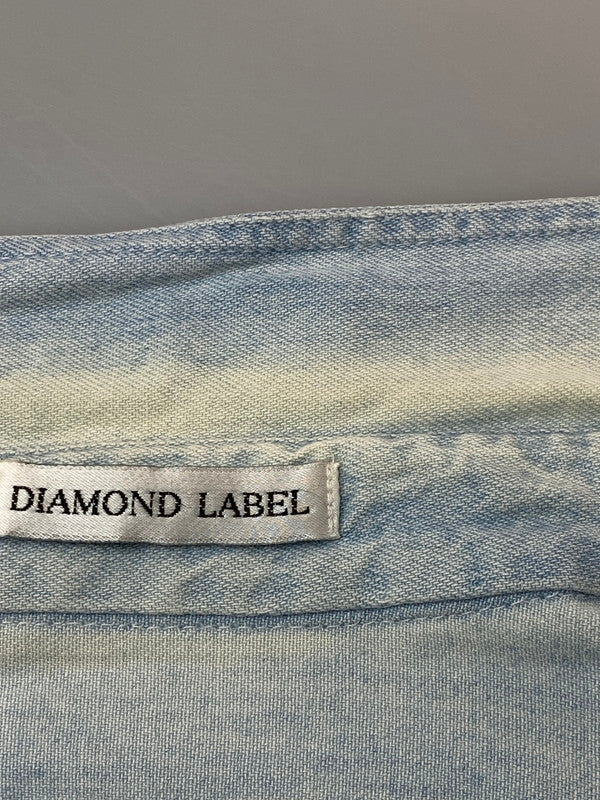 【中古品】【メンズ】 Levi's リーバイス 80's DIAMOND LABEL L/S SHIRT 80年代 ロングスリーブシャツ 長袖シャツ トップス 146-260319-yn-05-min サイズ：L カラー：ライトインディゴ 万代Net店