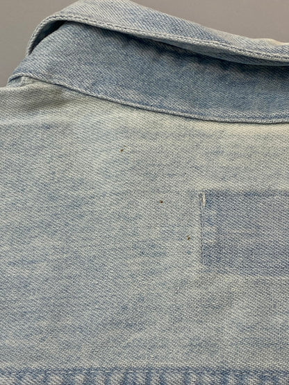 【中古品】【メンズ】 Levi's リーバイス 80's DIAMOND LABEL L/S SHIRT 80年代 ロングスリーブシャツ 長袖シャツ トップス 146-260319-yn-05-min サイズ：L カラー：ライトインディゴ 万代Net店