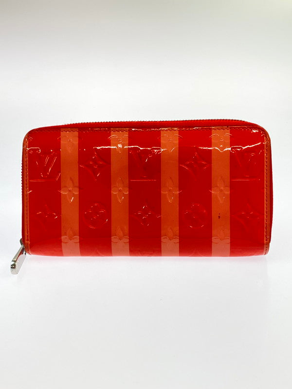 【現状渡し品】【メンズ/レディース】 LOUIS VUITTON ルイ・ヴィトン M58036 TN0126 ヴェルニ レイユール ジッピーウォレット 長財布 179-260207-zi-23-min カラー：レッド系 万代Net店