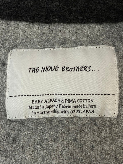 【中古品】【メンズ】 THE INOUE BROTHERS ALPACA WOOL L/S SHIRT ザイノウエブラザーズ アルパカ ウール ロングスリーブシャツ 長袖シャツ トップス 140-260319-yn-12-min サイズ：M カラー：ダークグレー 万代Net店