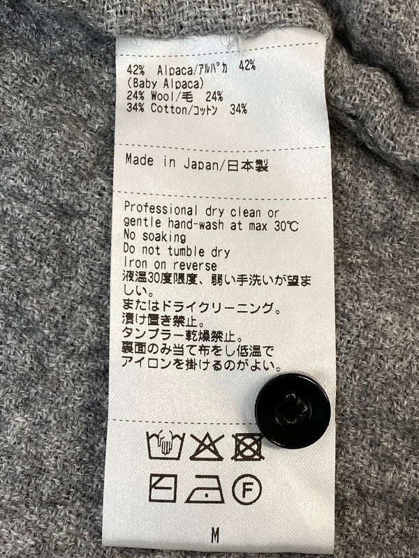 【中古品】【メンズ】 THE INOUE BROTHERS ALPACA WOOL L/S SHIRT ザイノウエブラザーズ アルパカ ウール ロングスリーブシャツ 長袖シャツ トップス 140-260319-yn-12-min サイズ：M カラー：ダークグレー 万代Net店