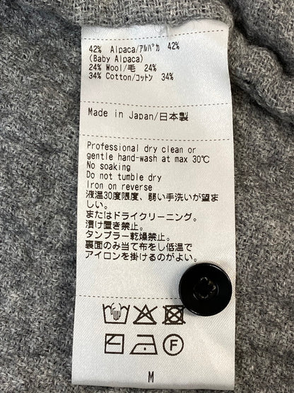 【中古品】【メンズ】 THE INOUE BROTHERS ALPACA WOOL L/S SHIRT ザイノウエブラザーズ アルパカ ウール ロングスリーブシャツ 長袖シャツ トップス 140-260319-yn-12-min サイズ：M カラー：ダークグレー 万代Net店