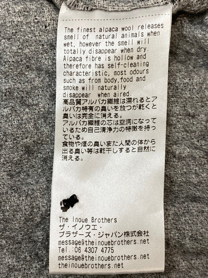 【中古品】【メンズ】 THE INOUE BROTHERS ALPACA WOOL L/S SHIRT ザイノウエブラザーズ アルパカ ウール ロングスリーブシャツ 長袖シャツ トップス 140-260319-yn-12-min サイズ：M カラー：ダークグレー 万代Net店