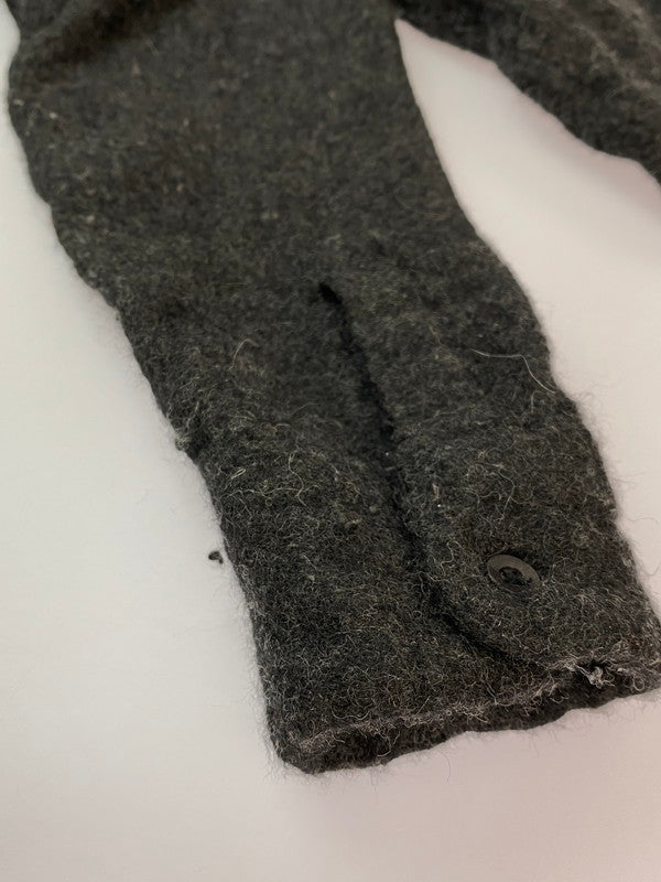 【中古品】【メンズ】 THE INOUE BROTHERS ALPACA WOOL L/S SHIRT ザイノウエブラザーズ アルパカ ウール ロングスリーブシャツ 長袖シャツ トップス 140-260319-yn-12-min サイズ：M カラー：ダークグレー 万代Net店
