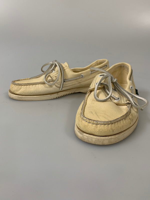 【現状渡し品】【メンズ】 Paraboot パラブーツ BARTH DECK SHOES バース デッキシューズ 靴 164-260205-yn-26-min サイズ：6 カラー：クリーム 万代Net店