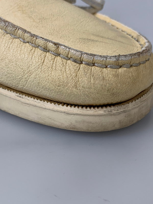 【現状渡し品】【メンズ】 Paraboot パラブーツ BARTH DECK SHOES バース デッキシューズ 靴 164-260205-yn-26-min サイズ：6 カラー：クリーム 万代Net店