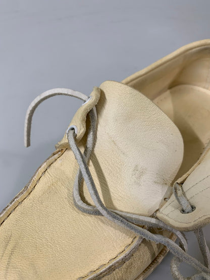 【現状渡し品】【メンズ】 Paraboot パラブーツ BARTH DECK SHOES バース デッキシューズ 靴 164-260205-yn-26-min サイズ：6 カラー：クリーム 万代Net店