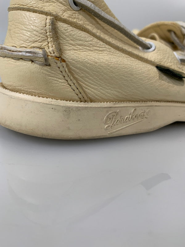 【現状渡し品】【メンズ】 Paraboot パラブーツ BARTH DECK SHOES バース デッキシューズ 靴 164-260205-yn-26-min サイズ：6 カラー：クリーム 万代Net店