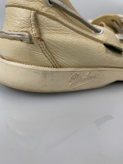 【現状渡し品】【メンズ】 Paraboot パラブーツ BARTH DECK SHOES バース デッキシューズ 靴 164-260205-yn-26-min サイズ：6 カラー：クリーム 万代Net店