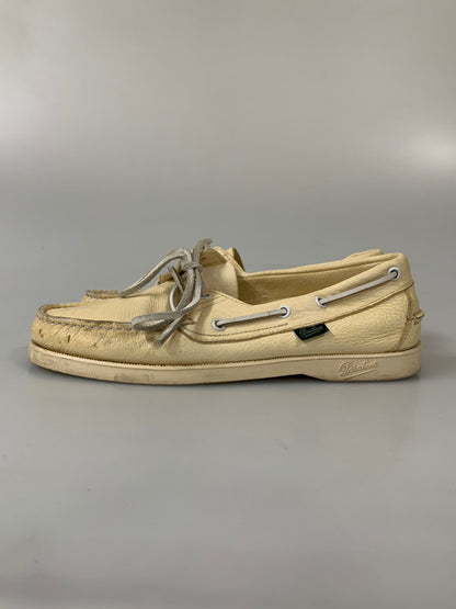 【現状渡し品】【メンズ】 Paraboot パラブーツ BARTH DECK SHOES バース デッキシューズ 靴 164-260205-yn-26-min サイズ：6 カラー：クリーム 万代Net店