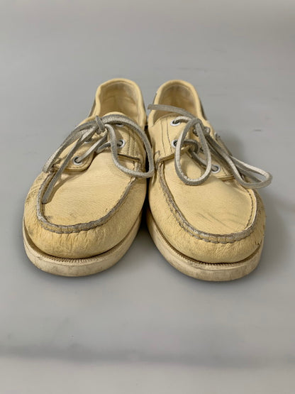 【現状渡し品】【メンズ】 Paraboot パラブーツ BARTH DECK SHOES バース デッキシューズ 靴 164-260205-yn-26-min サイズ：6 カラー：クリーム 万代Net店