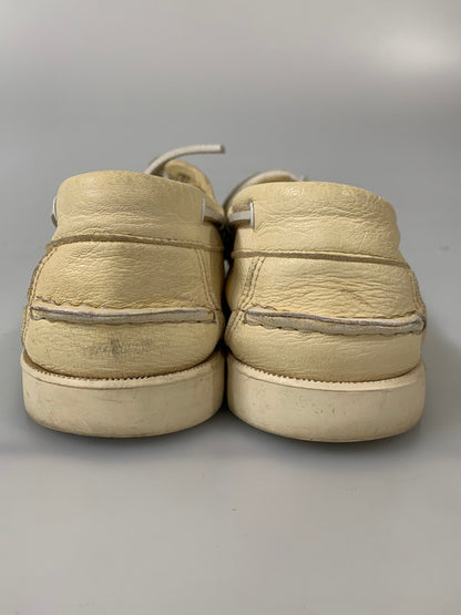 【現状渡し品】【メンズ】 Paraboot パラブーツ BARTH DECK SHOES バース デッキシューズ 靴 164-260205-yn-26-min サイズ：6 カラー：クリーム 万代Net店