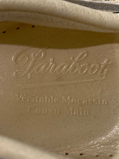 【現状渡し品】【メンズ】 Paraboot パラブーツ BARTH DECK SHOES バース デッキシューズ 靴 164-260205-yn-26-min サイズ：6 カラー：クリーム 万代Net店