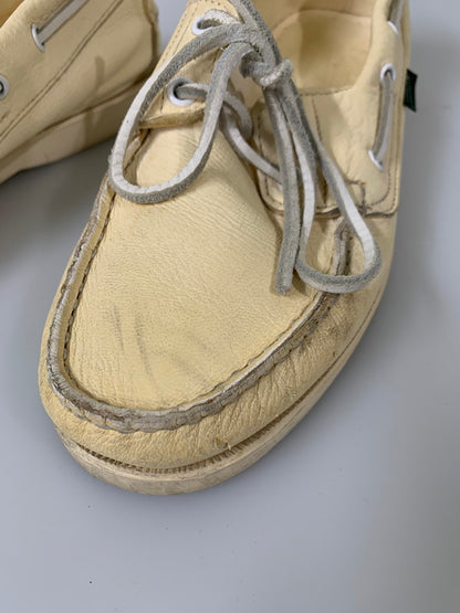 【現状渡し品】【メンズ】 Paraboot パラブーツ BARTH DECK SHOES バース デッキシューズ 靴 164-260205-yn-26-min サイズ：6 カラー：クリーム 万代Net店
