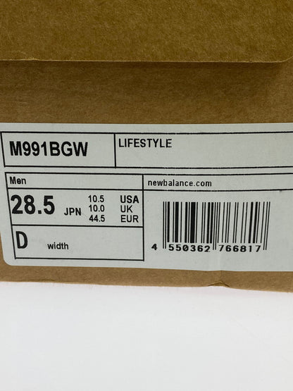 【中古美品】【メンズ】 NEW BALANCE ニューバランス M991BGW 991 BROWN スニーカー 靴 162-260206-jt-15-min サイズ：US 10 1/2 28.5cm カラー：ブラウン 万代Net店