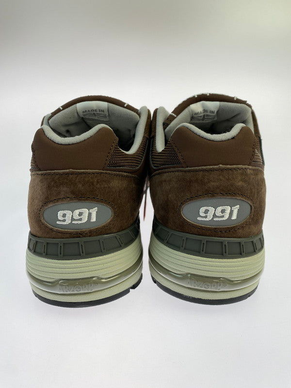 【中古美品】【メンズ】 NEW BALANCE ニューバランス M991BGW 991 BROWN スニーカー 靴 162-260206-jt-15-min サイズ：US 10 1/2 28.5cm カラー：ブラウン 万代Net店