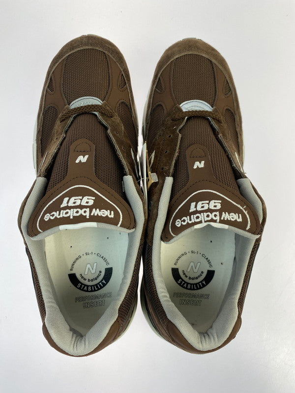 【中古美品】【メンズ】 NEW BALANCE ニューバランス M991BGW 991 BROWN スニーカー 靴 162-260206-jt-15-min サイズ：US 10 1/2 28.5cm カラー：ブラウン 万代Net店