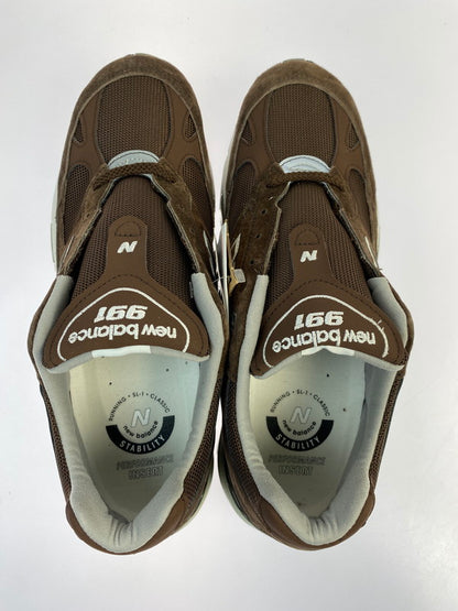 【中古美品】【メンズ】 NEW BALANCE ニューバランス M991BGW 991 BROWN スニーカー 靴 162-260206-jt-15-min サイズ：US 10 1/2 28.5cm カラー：ブラウン 万代Net店