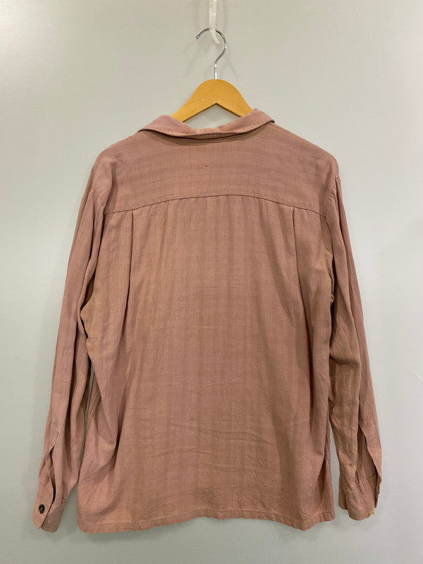【現状渡し品】【メンズ】 SPORTS MAN スポーツマン 50S OPEN COLLAR SHIRT オープンカラーシャツ 146-260207-zi-20-min サイズ：L カラー：ピンク 万代Net店