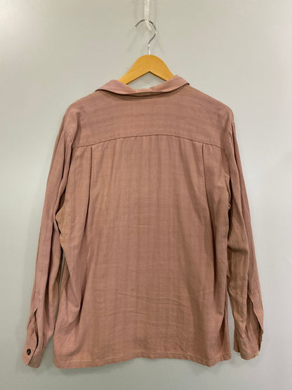 【現状渡し品】【メンズ】 SPORTS MAN スポーツマン 50S OPEN COLLAR SHIRT オープンカラーシャツ 146-260207-zi-20-min サイズ：L カラー：ピンク 万代Net店