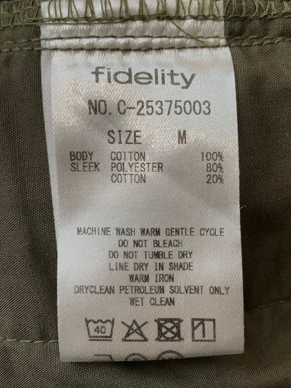 【中古品】【メンズ】 FIDELITY フェデリティー 2TUCK TWILL TROUSERS PANTS C-25375003-2 ツータックツイルトラウザーパンツ ボトムス 156-260319-SH-25-min サイズ：M カラー：オリーブドラブ 万代Net店