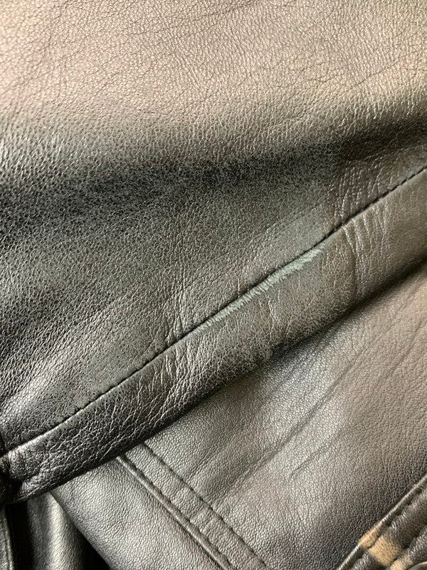 【現状渡し品】【メンズ】 POLO CLUB ポロクラブ LEATHER JACKET C-TK 1583 レザージャケット アウター 146-260319-SH-24-min サイズ：M カラー：ブラック 万代Net店