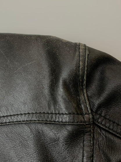 【現状渡し品】【メンズ】 POLO CLUB ポロクラブ LEATHER JACKET C-TK 1583 レザージャケット アウター 146-260319-SH-24-min サイズ：M カラー：ブラック 万代Net店