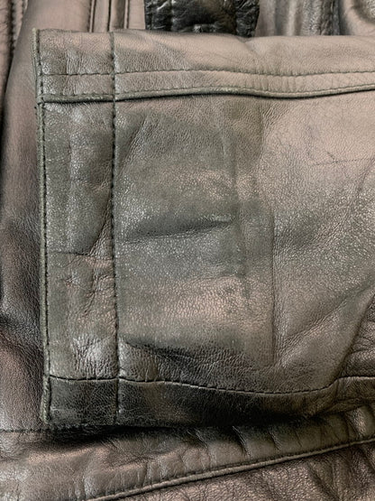 【現状渡し品】【メンズ】 POLO CLUB ポロクラブ LEATHER JACKET C-TK 1583 レザージャケット アウター 146-260319-SH-24-min サイズ：M カラー：ブラック 万代Net店