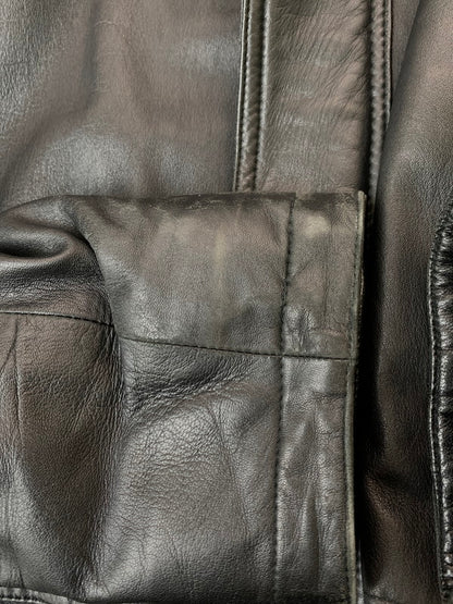 【現状渡し品】【メンズ】 POLO CLUB ポロクラブ LEATHER JACKET C-TK 1583 レザージャケット アウター 146-260319-SH-24-min サイズ：M カラー：ブラック 万代Net店