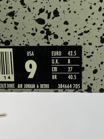 【中古品】【メンズ】 NIKE ナイキ AIR JORDAN 6 RETRO 384664-705 エアジョーダン6レトロ スニーカー 靴 160-260210-yn-03-min サイズ：27.0cm US9 カラー：GOLDEN HARVEST/GOLDEN HARVEST 万代Net店