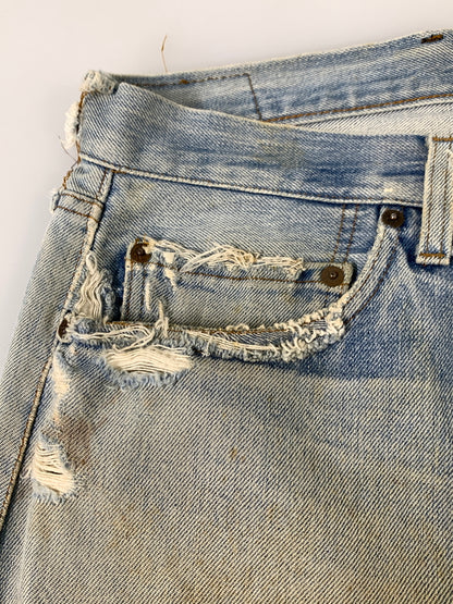 【現状渡し品】【メンズ】 LEVI'S リーバイス RED LINE 80S 501 DENIM PANT レッドライン 80年代 デニム パンツ 501 ヴィンテージ ボトムス 157-261028-hu-24-min カラー：ライトインディゴ 万代Net店