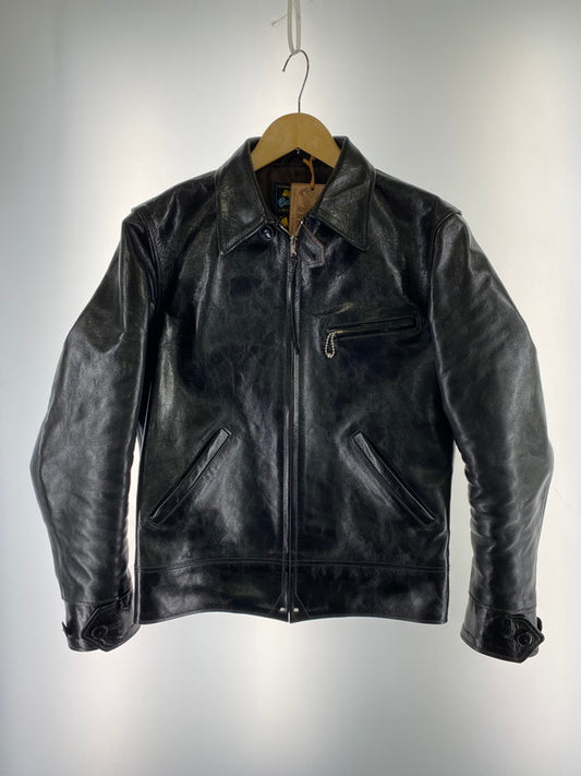 【中古美品】【メンズ】 RAINBOW COUNTRY レインボーカントリー RCL10013 HORSEHIDE SPORTS JACKET HERCULES レザージャケット アウター 145-260208-AS-20-min サイズ：36 カラー：ブラック 万代Net店