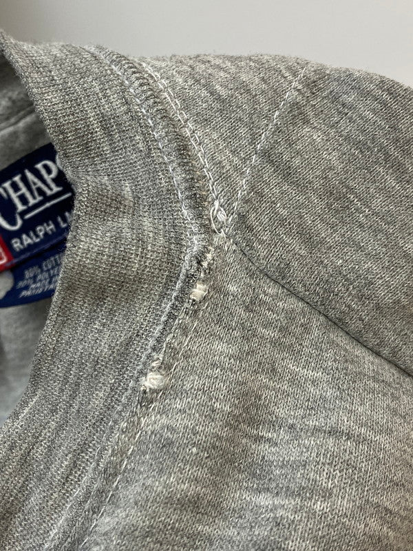 【中古品】【メンズ】 RALPH LAUREN ラルフローレン 90's CHAPS LOGO SWEATSHIRT 90年代 ロゴ スウェットシャツ トレーナー トップス 146-260319-yn-20-min サイズ：L カラー：グレー 万代Net店