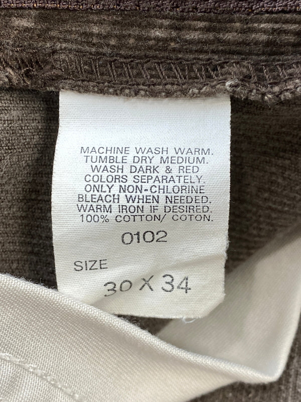 【中古品】【メンズ】 LEE CORDUROY リー コーデュロイ 0102 CORDUROY PANTS コーデュロイパンツ ボトムス 157-260727-jt-13-min サイズ：30 × 34 カラー：ブラウン 万代Net店
