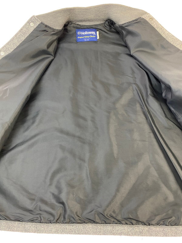 【中古品】【メンズ】 HOLLOWAY ホロウェイ 80's WOOL AWARD JACKET VINTAGE 80年代 ウール アワードジャケット アウター ヴィンテージ 146-260211-kk-38-min サイズ：L カラー：グレー 万代Net店